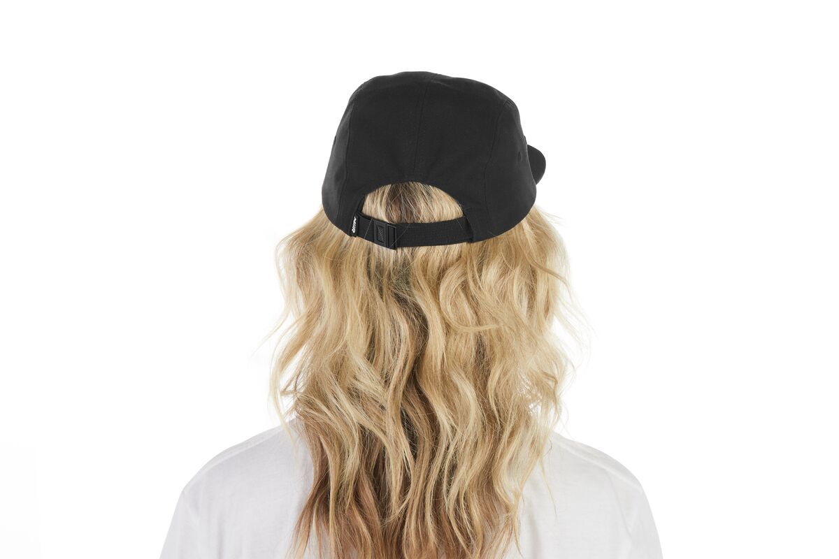 recycled-poly-flat-brim-5-panel-hat-q4 WebPDP-HAT003002_Recycled_Poly_Flat_Brim_5Panel_Hat_Black_Studio_Harper_Studios_0723_Back__HAT003002OS.jpg